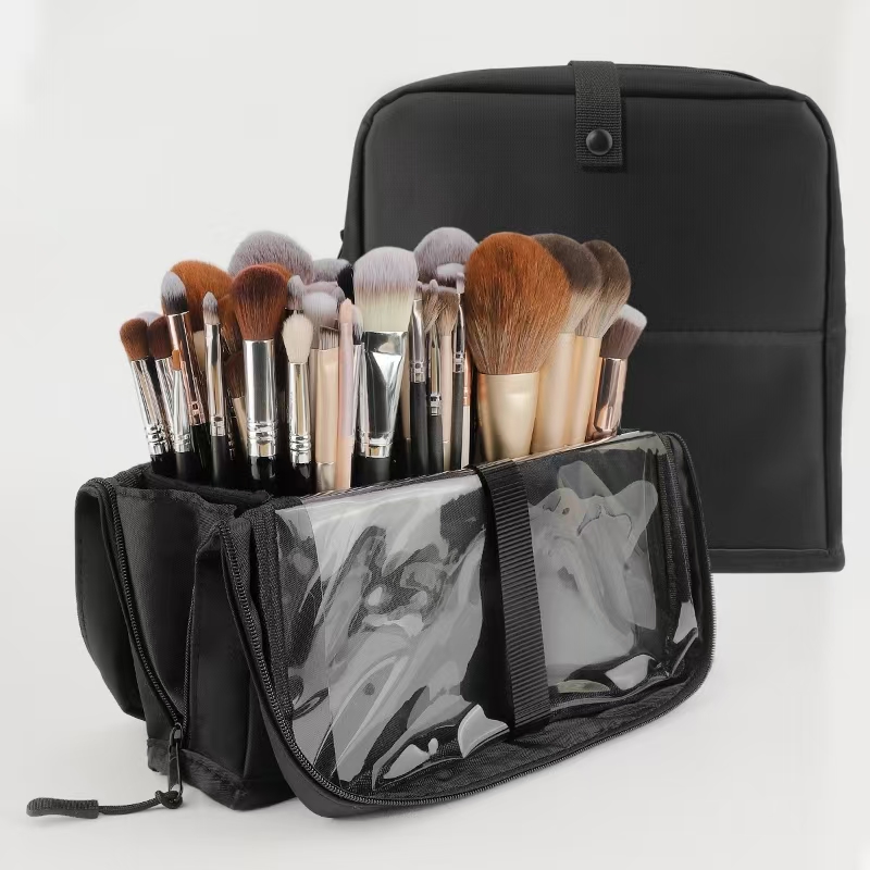 Beauty Bag Makeup - Tas Makeup Lipat Besar Warna Hitam