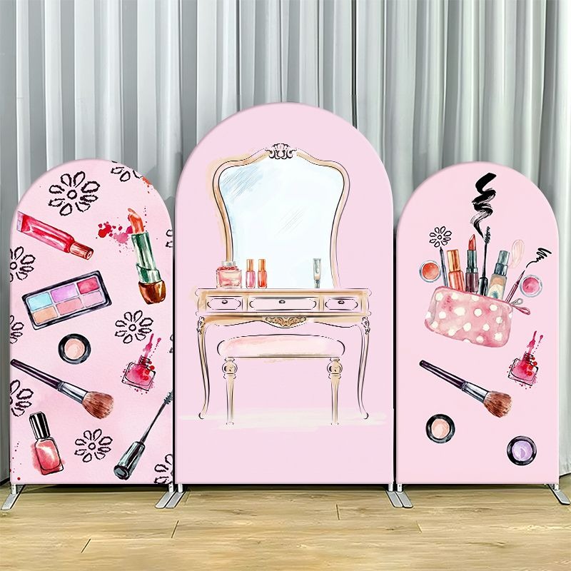 Beauty Makeup Events - Penutup Latar Belakang Lengkung Satu Sisi