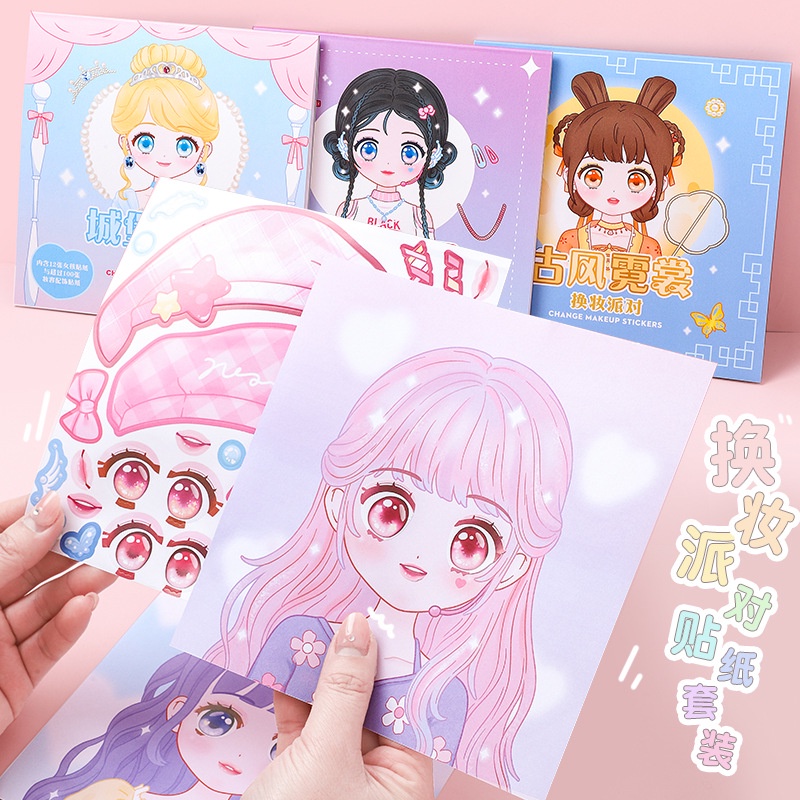 Beauty Makeup For Girl - 1 buah stiker perubahan Makeup anak