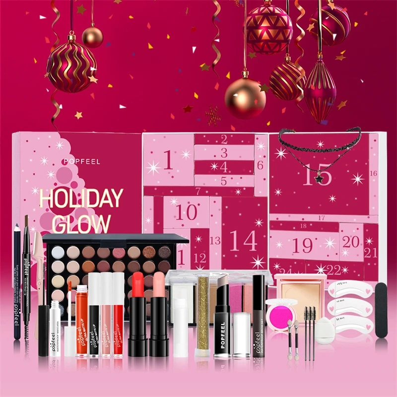Beauty Makeup Events - Set Rias Wajah Natal Countdown 24-Piece,