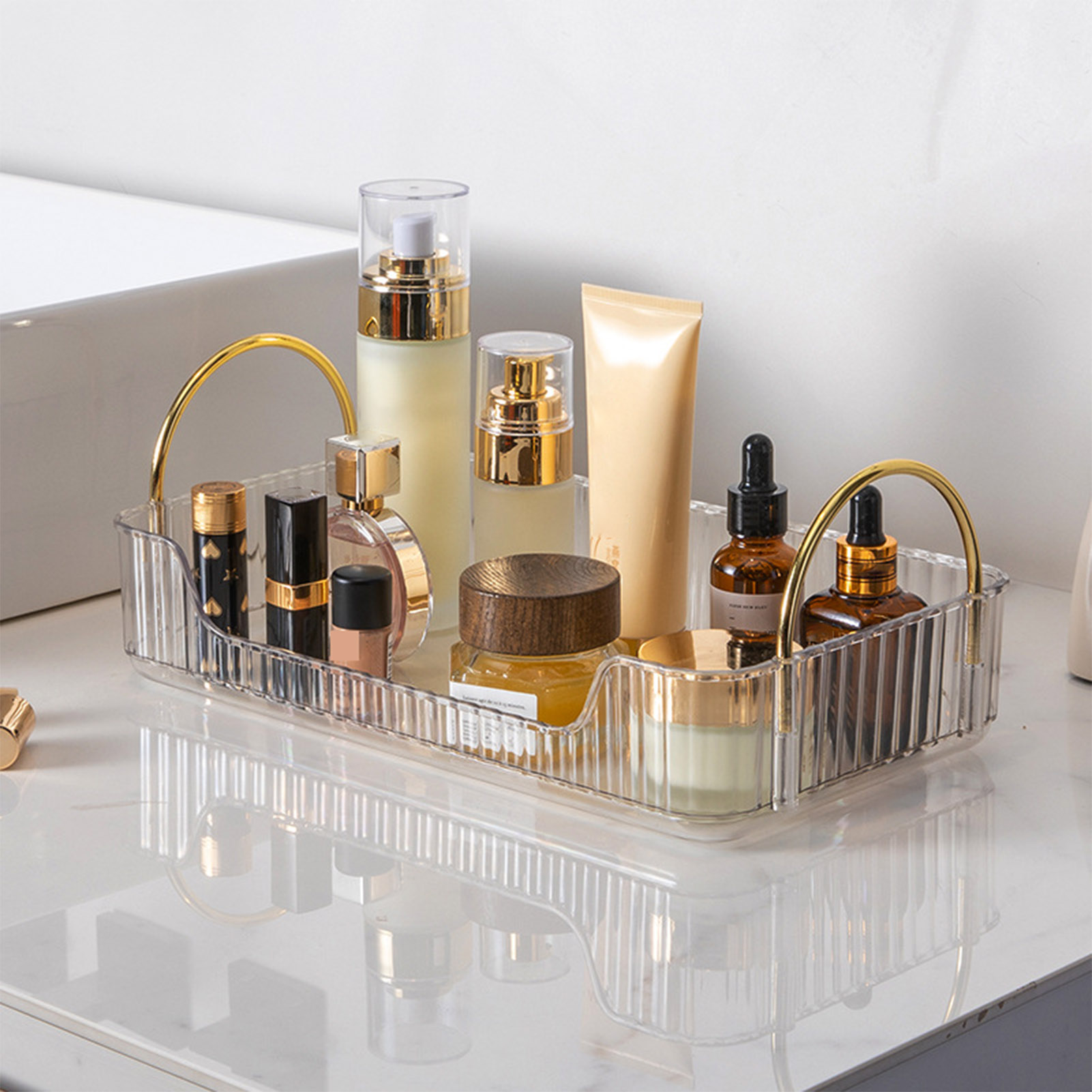 Rak Organizer Kamar Mandi Akri - Beauty Makeup Vanity ulasan dan harga