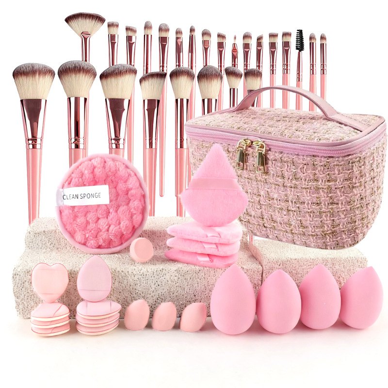 Set Kuas Makeup Gaya Chic deng - Beauty Bag Makeup ulasan dan harga