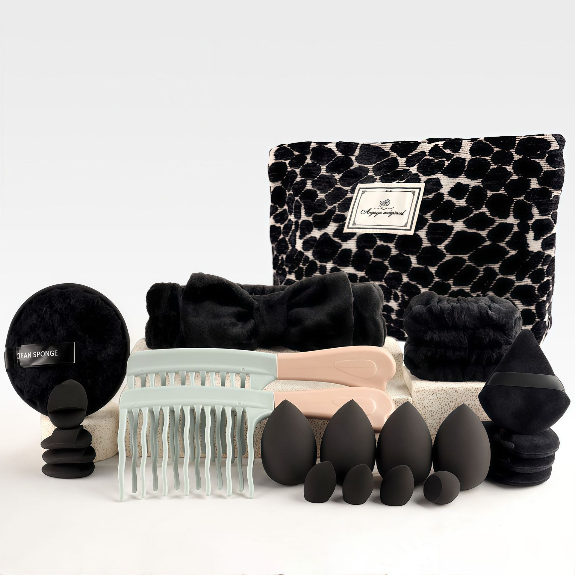 Set Kuas Makeup Gaya Chic deng - Beauty Bag Makeup ulasan dan harga