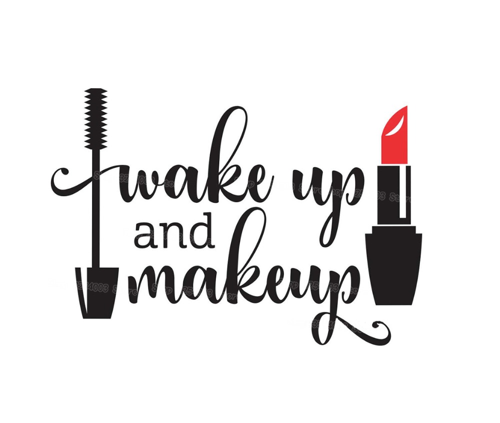 Stiker Dinding Vinil Bangun da - Beauty Makeup For Girl ulasan dan harga