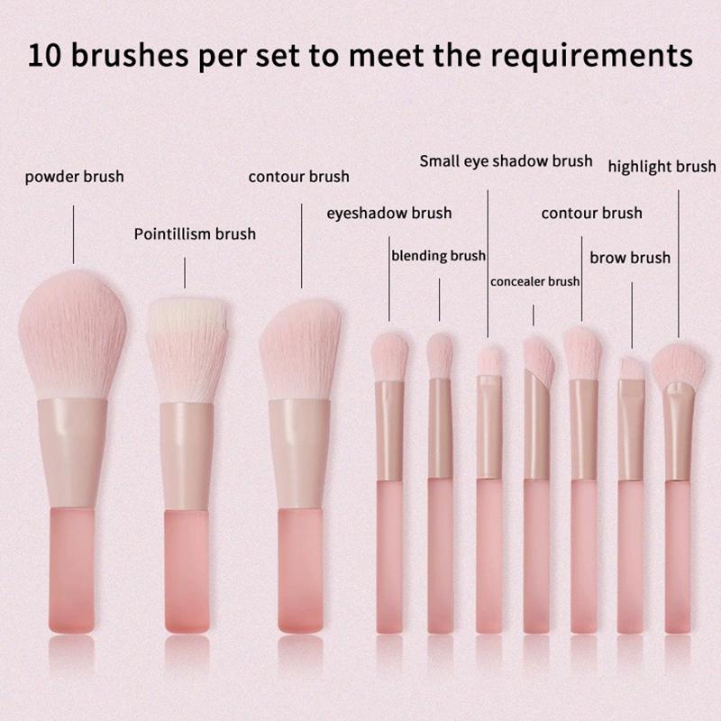 10 Buah Set Kuas Rias Sintetis - Beauty Makeup Events ulasan dan harga