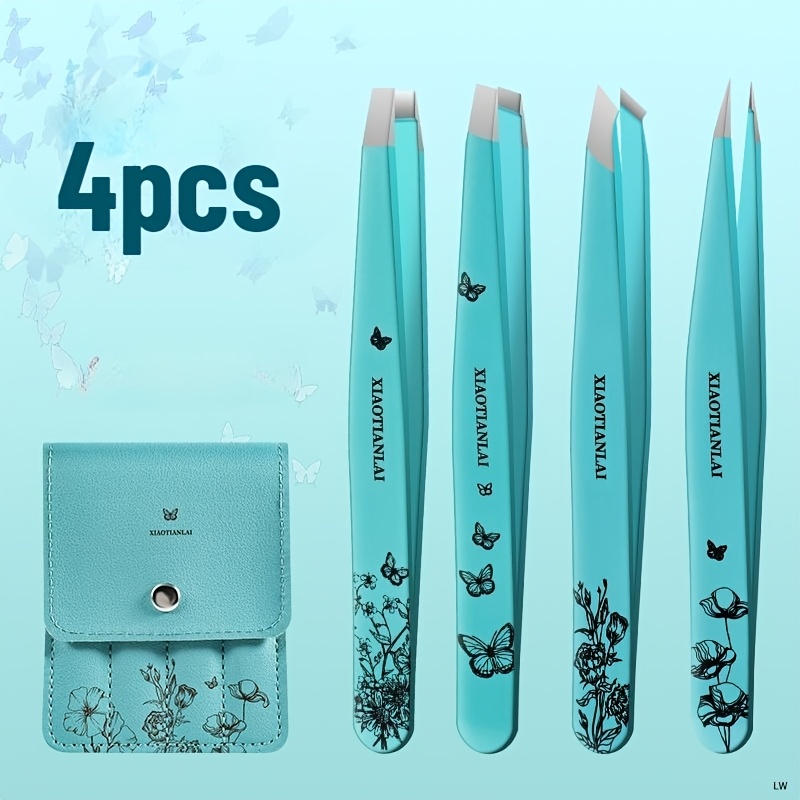 4 Buah Pinset Alis Bunga Kupu- - Beauty Bag Makeup ulasan dan harga