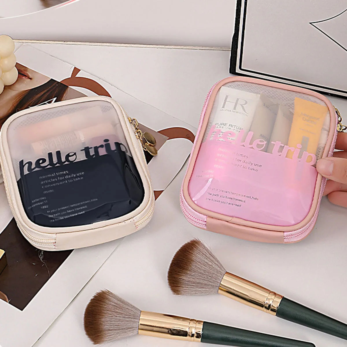 Kantong Kosmetik Transparan Po - Beauty Bag Makeup ulasan dan harga