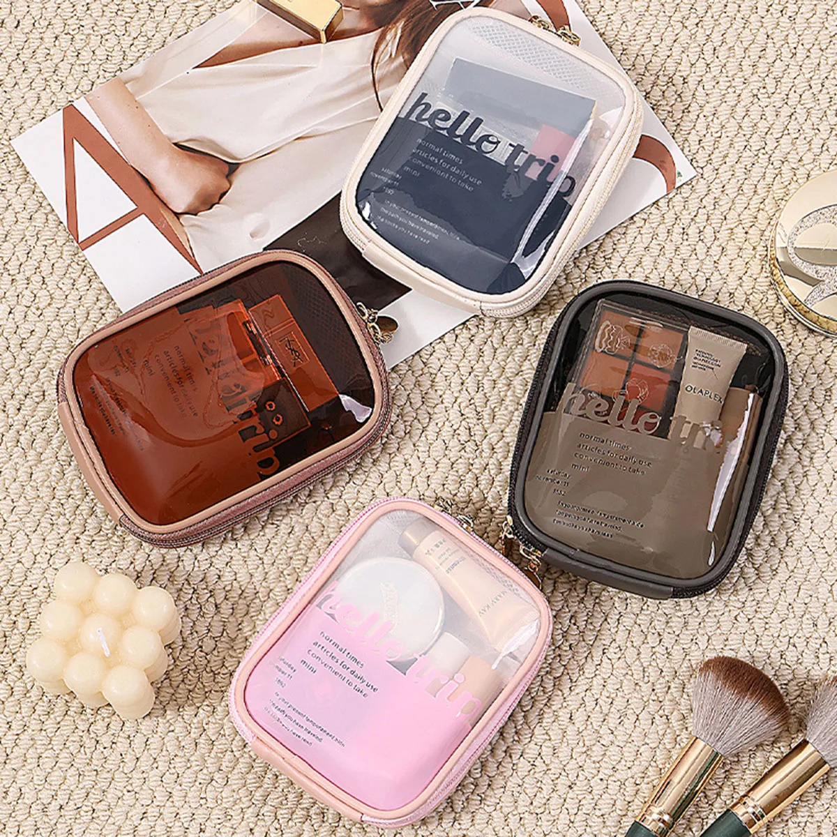 Kantong Kosmetik Transparan Po - Beauty Bag Makeup ulasan dan harga