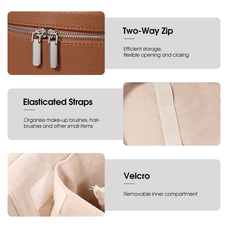 Tas Makeup Kulit PU Kapasitas  - Beauty Bag Makeup ulasan dan harga