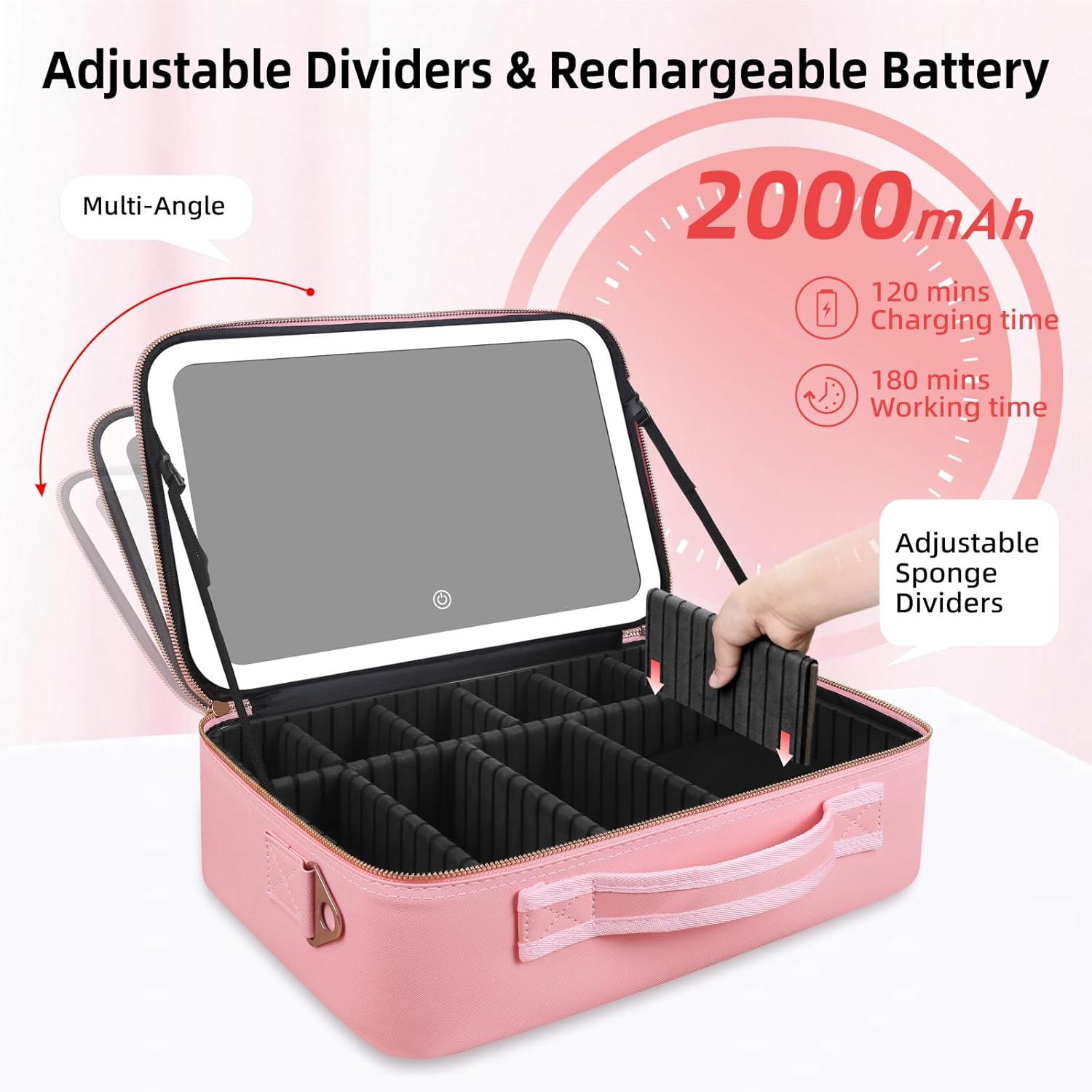 Tas Makeup Kapasitas Besar 15' - Beauty Makeup Vanity ulasan dan harga